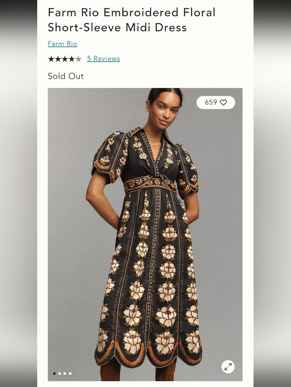 Farm Rio Floral Dress NWT - Picture 1 of 6